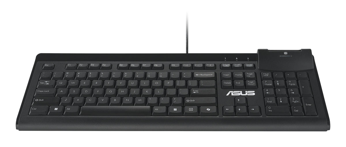 ASUS Smart Card Keyboard KU100 Tastatur Heimbüro USB QWERTZ Deutsch Schwarz