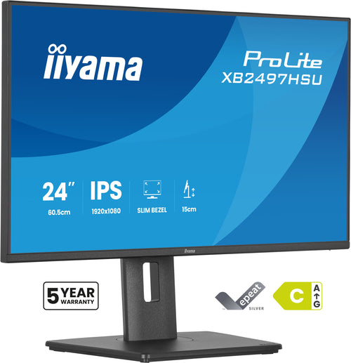 iiyama ProLite XB2497HSU-B1 Computerbildschirm 60,5 cm (23.8") 1920 x 1080 Pixel Full HD LED Schwarz