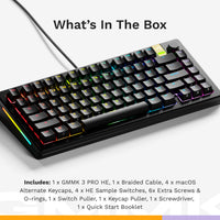 Glorious Gaming GMMK 3 PRO HE 75% Prebuilt Tastatur USB QWERTY US Englisch Schwarz