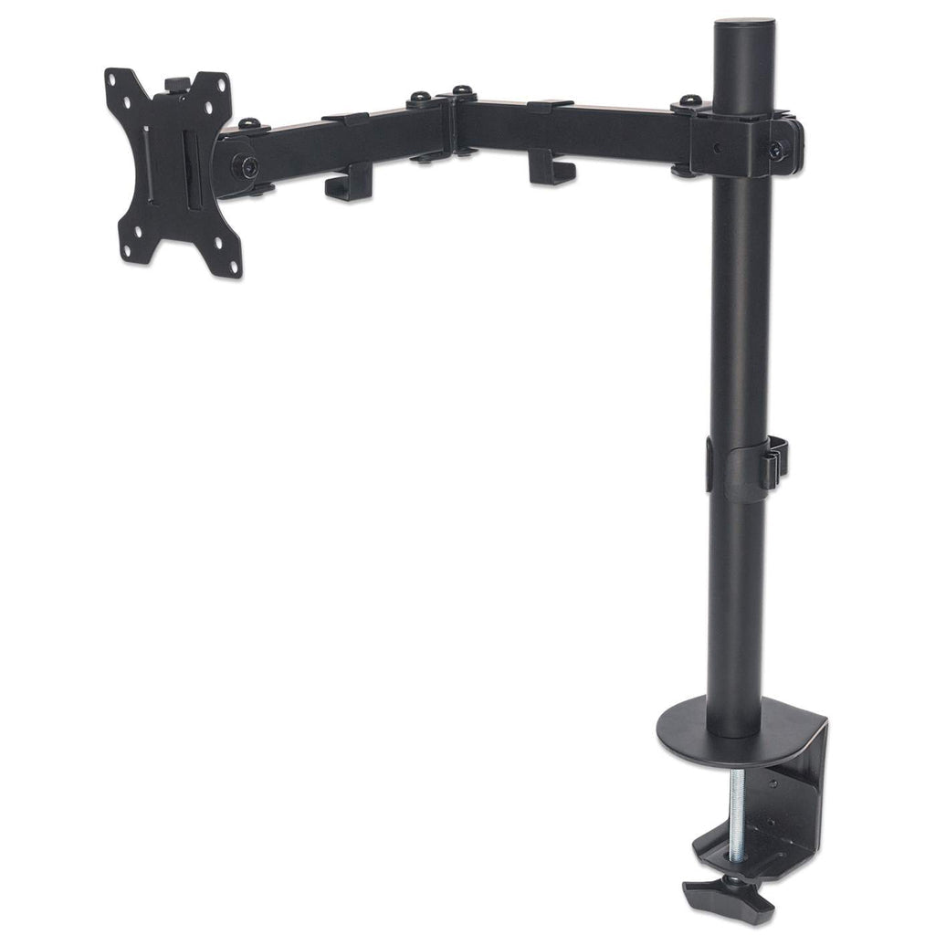 Manhattan Tischhalterung mit Monitorarm für ein Display, Für ein Display von 13" bis 32" und bis zu 8 kg, zweifach schwenkbar, schwarz
