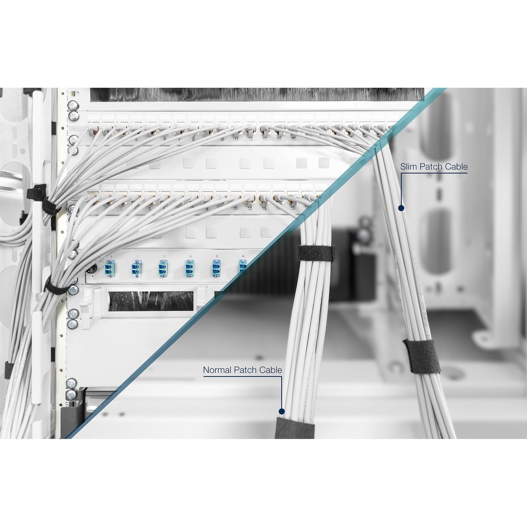 DIGITUS CAT 6A U/FTP Slim Patchkabel 2m grau