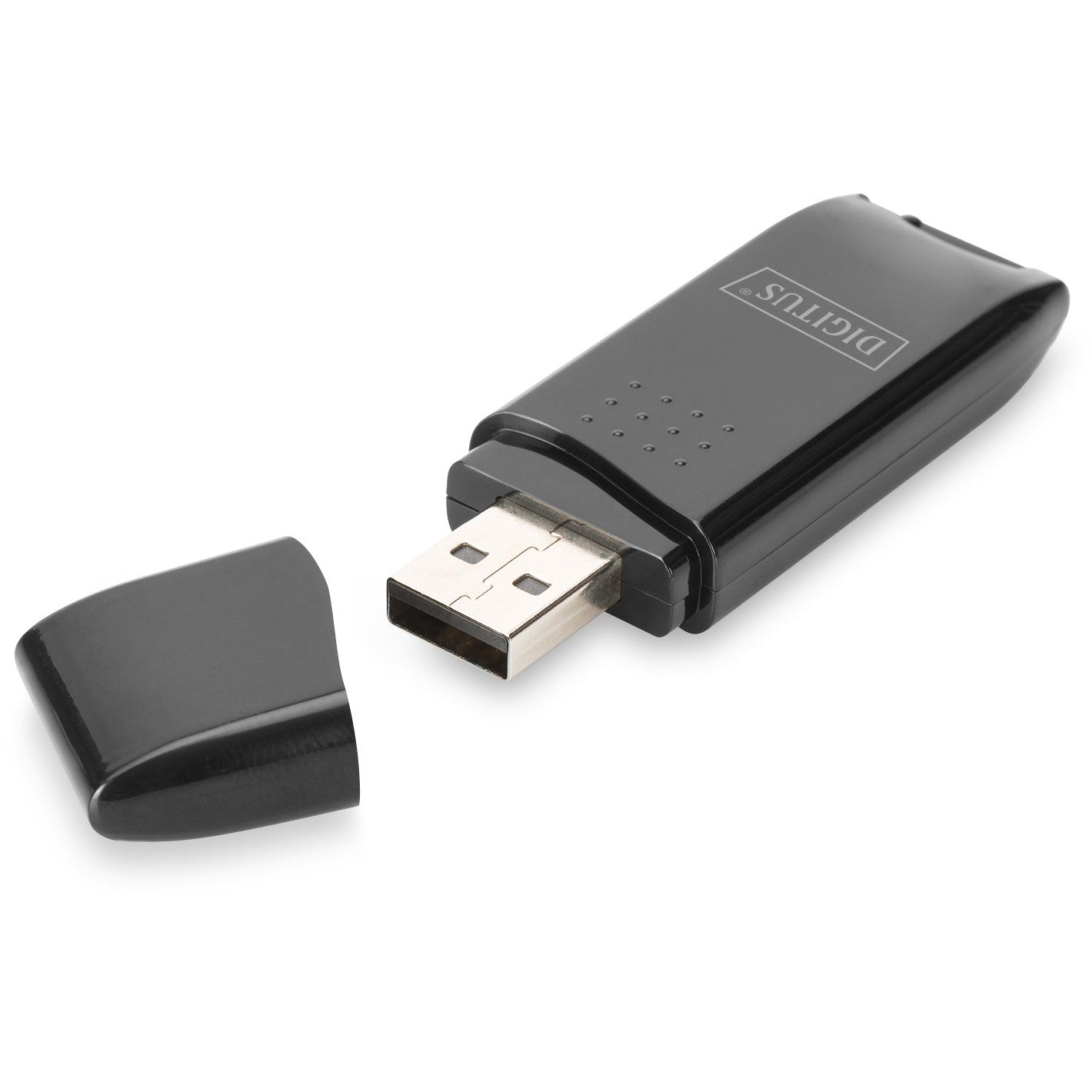 CardReader USB 2.0 SD/Micro SD für SD (SDHC/SDXC) und TF (Micro-SD) Karten DIGITUS
