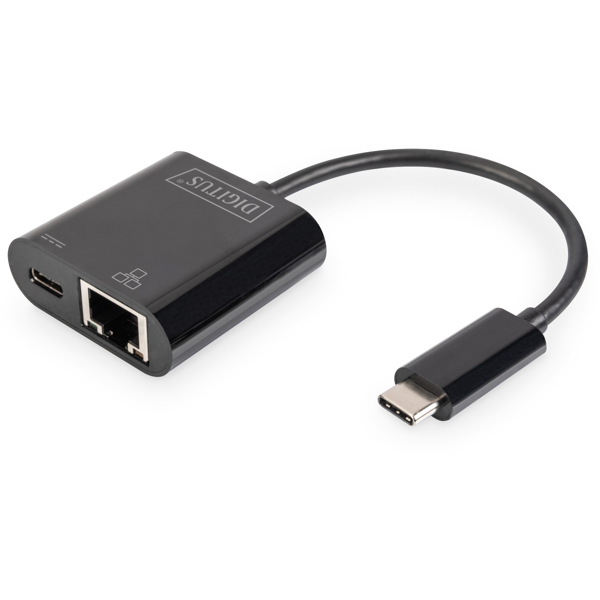 DIGITUS USB Type-C Gigabit Ethernet Adapter. PD Unterstüt.