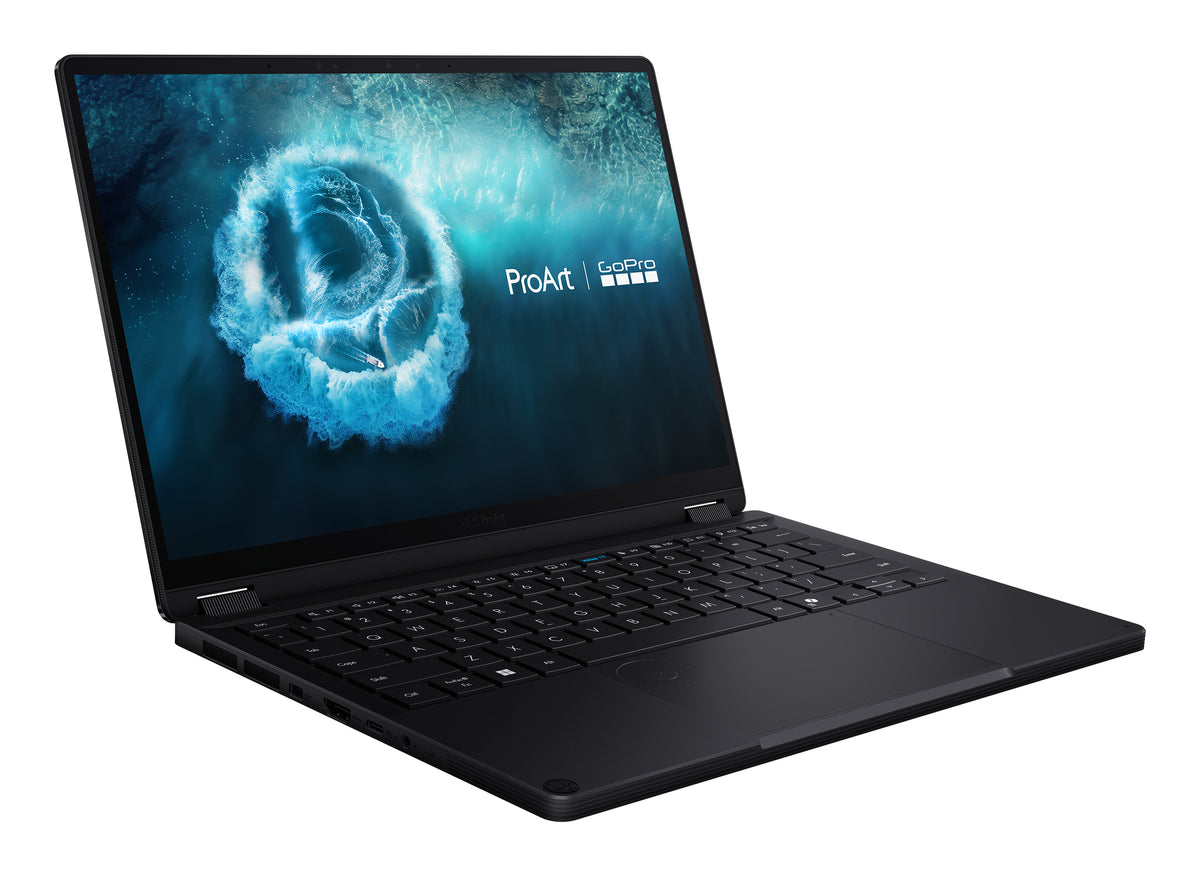ASUS ProArt GoPro Edition PX13 HN7306EAC-LX092X Copilot+ PC AMD Ryzen AI Max+ 395 Hybrid (2-in-1) 33,8 cm (13.3") Touchscreen 3K 128 GB LPDDR5x-SDRAM 2 TB SSD Wi-Fi 7 (802.11be) Windows 11 Pro Schwarz
