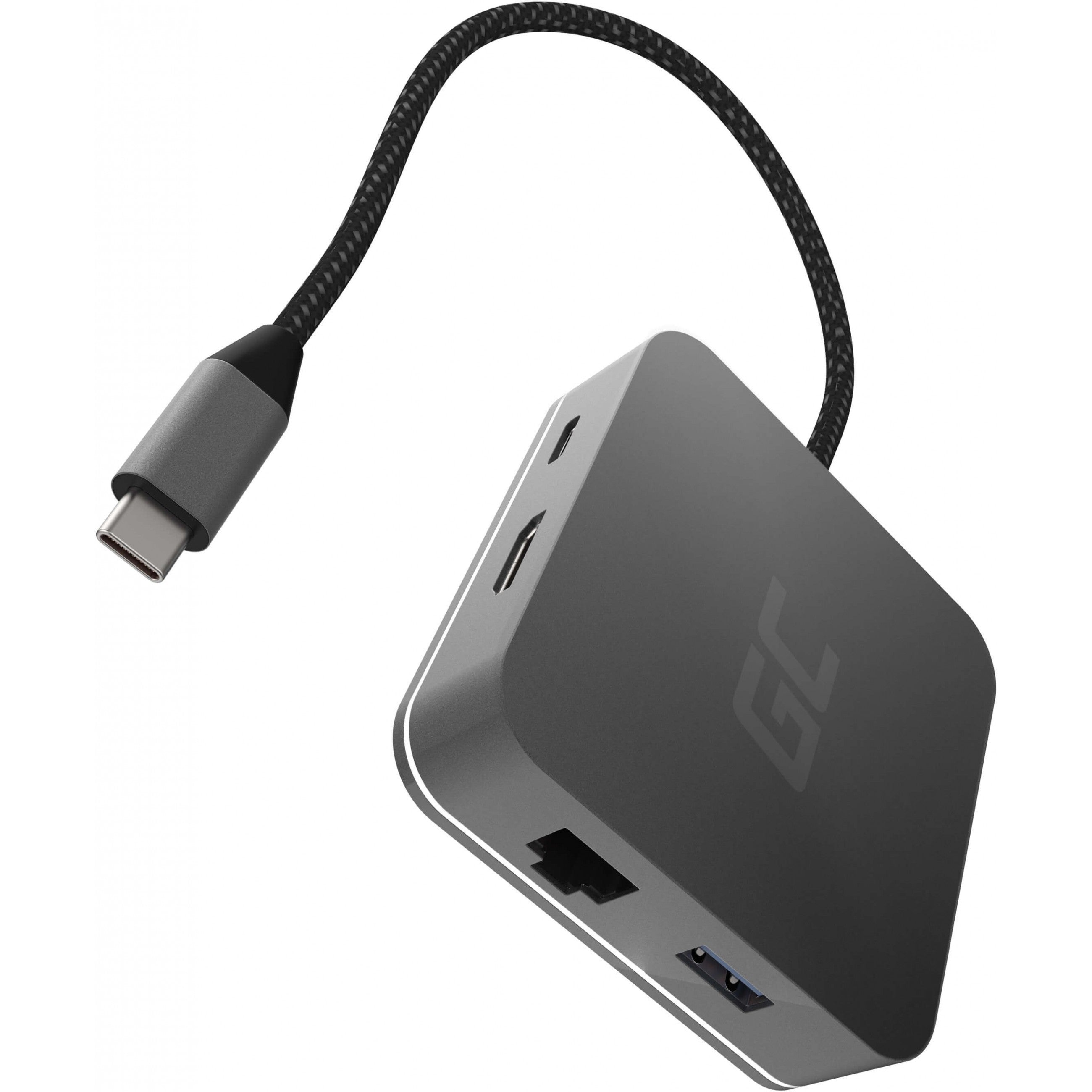 Green Cell AK61 USB-C HUB 6-Port 3xUSB 3.0| USB-C| HDMI| Gigabit LAN