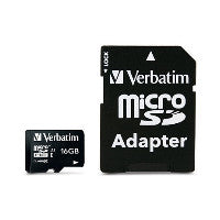 Verbatim CARD 16GB Premium MicroHC 80MB/s +Adapter
