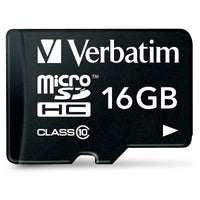 CARD 16GB Verbatim Premium MicroHC 80MB/s +Adapter