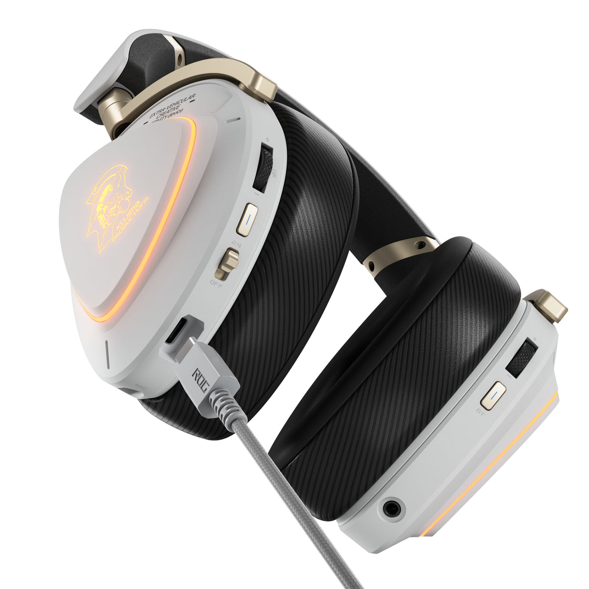 ASUS ROG Delta II-KJP Kopfhörer Verkabelt & Kabellos Kopfband Gaming Bluetooth Schwarz, Weiß