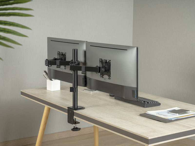 Equip 17"-32" Gelenk-Dual-Monitor-Tischhalterung