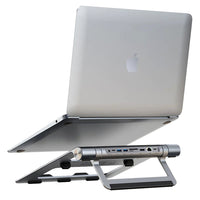 Techly ICA-NTB-DOCK91 Kabelgebunden USB 3.2 Gen 1 (3.1 Gen 1) Type-C Silber