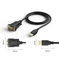 Techly IDATA USB2-SER-1A Serien-Kabel Schwarz 1,5 m USB Typ-A DB-9