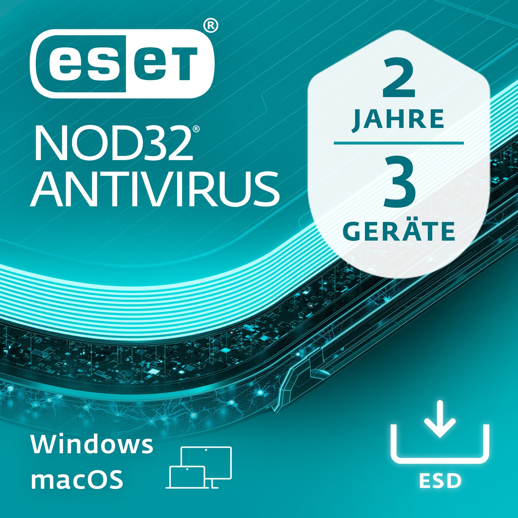 ESET NOD32 Anti-Virus - 3 User. 2 Years - ESD-DownloadESD