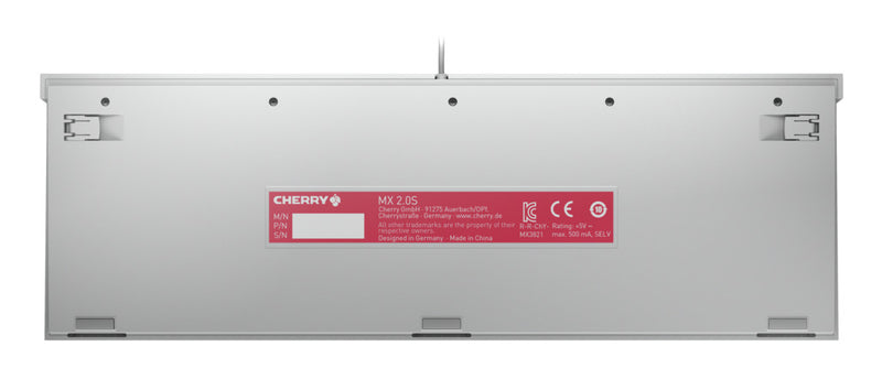 CHERRY MX 2.0S Tastatur Gaming USB QWERTZ Deutsch Weiß
