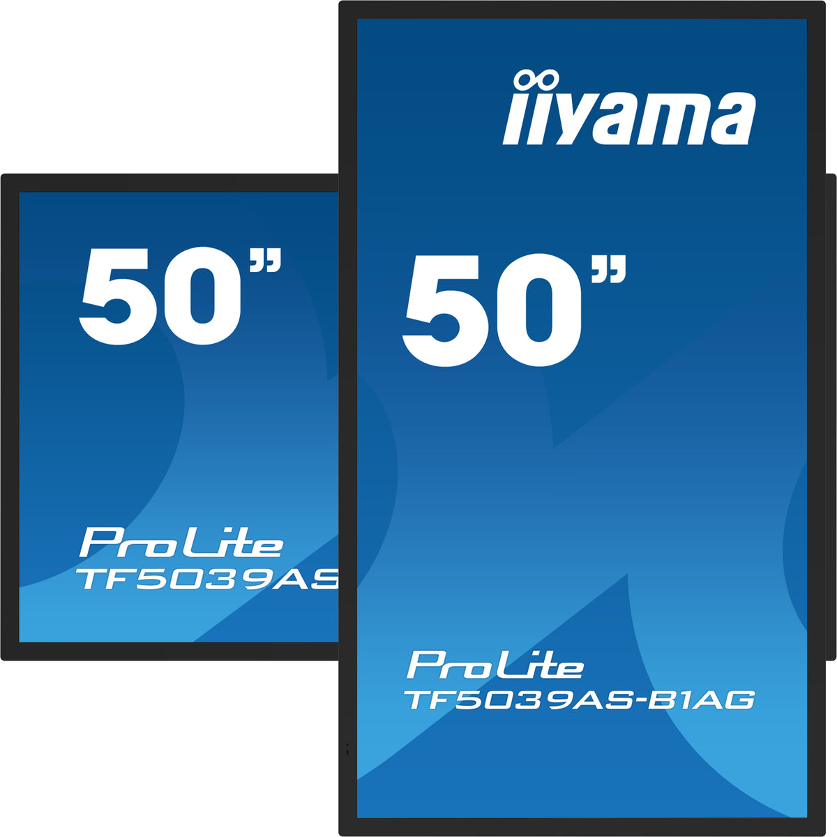 iiyama TF5039AS-B1AG Computerbildschirm 125,7 cm (49.5") 3840 x 2160 Pixel 4K Ultra HD LED Touchscreen Schwarz
