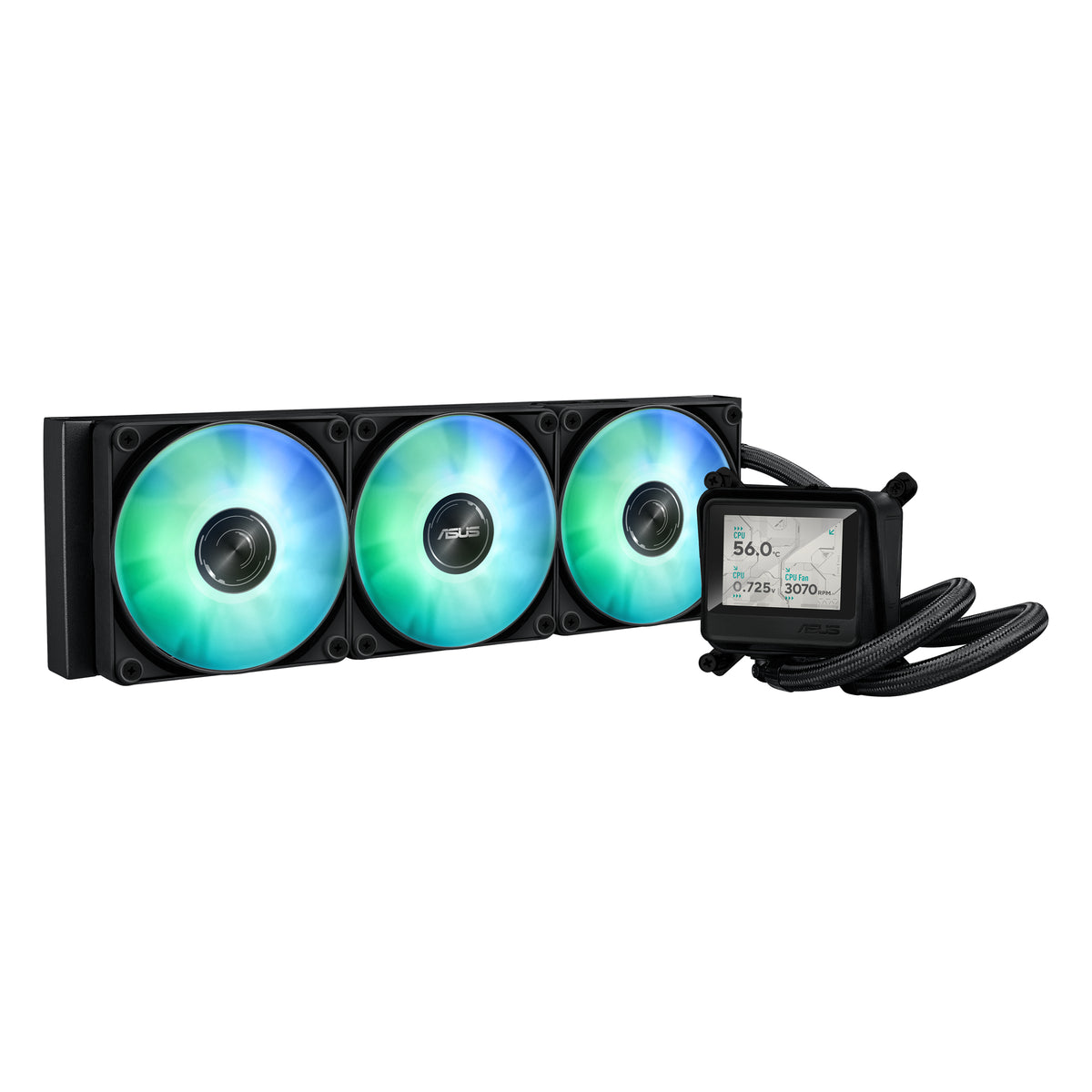 ASUS MAX GAMING LC 360 ARGB LCD Prozessor All-in-One-Flüssigkeitskühler 12 cm Schwarz