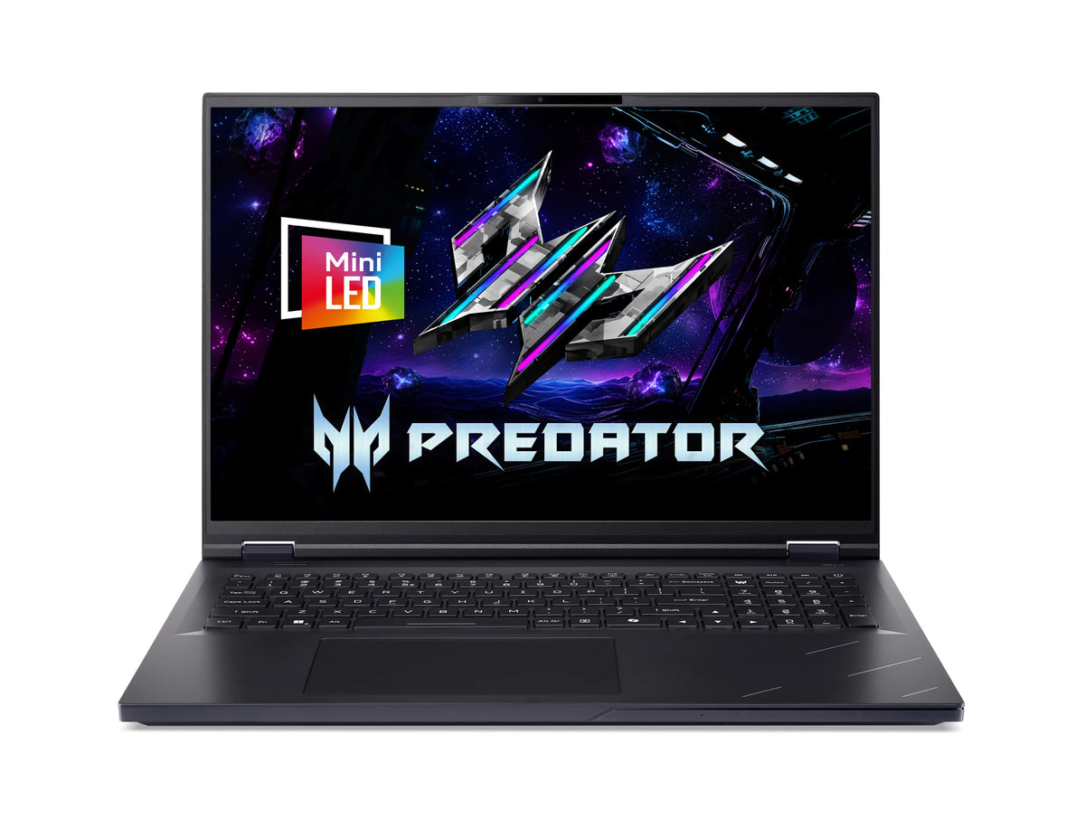 Acer Predator PH18-I71-9939 Intel Core Ultra 9 290HX Plus Laptop 45,7 cm (18") WQUXGA 32 GB DDR5-SDRAM 1 TB SSD NVIDIA GeForce RTX 5090 Wi-Fi 7 (802.11be) Windows 11 Home Schwarz