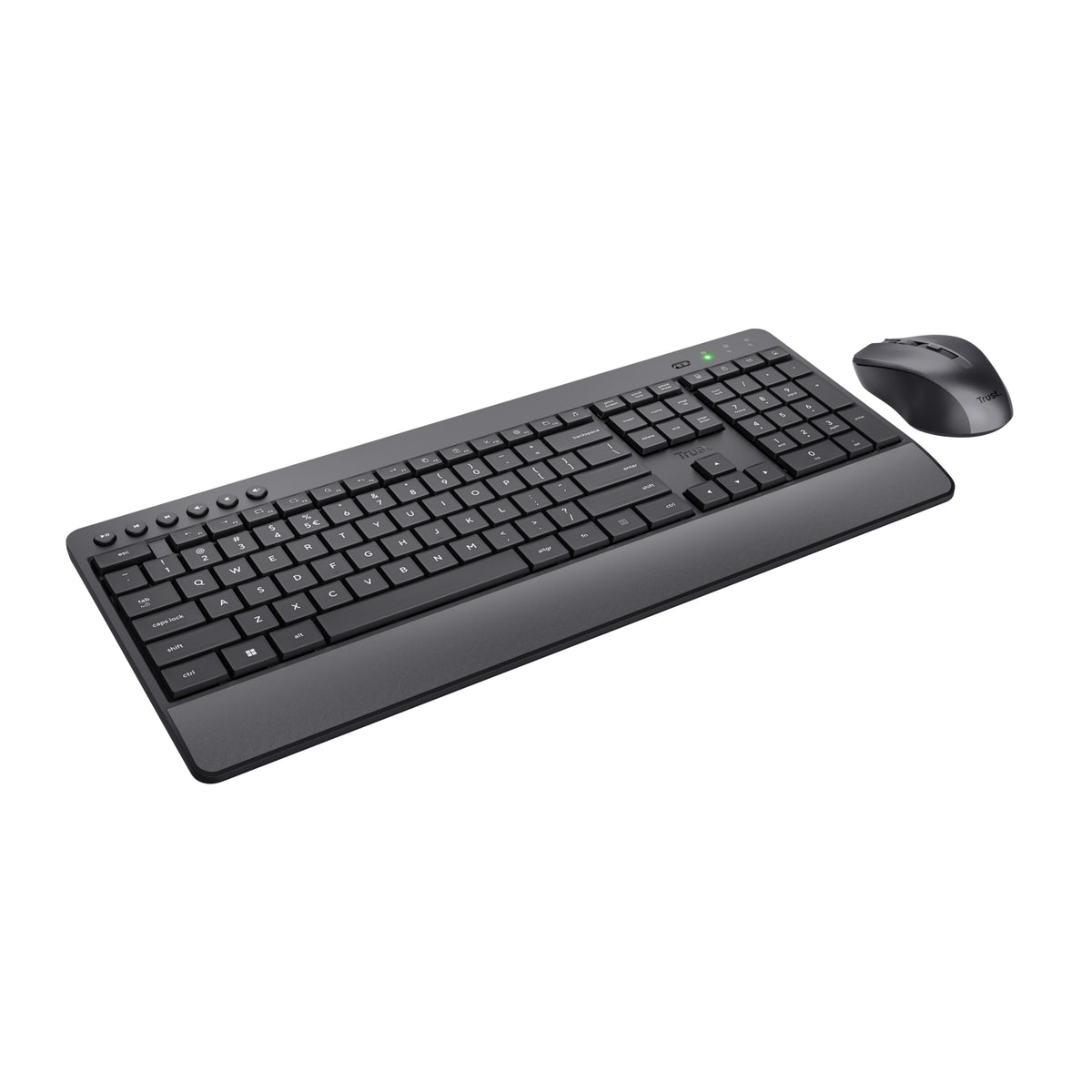 Trust Trezo Tastatur Maus enthalten Büro RF Wireless QWERTZ Schweiz Schwarz