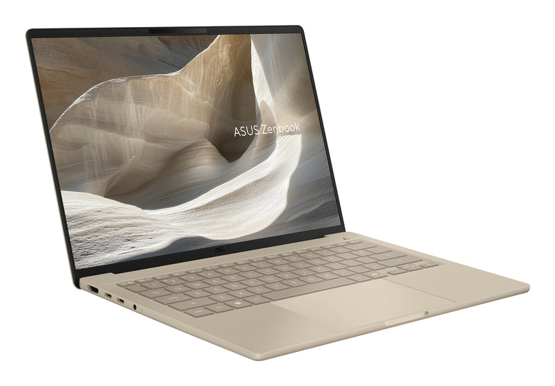 ASUS Zenbook A14 UX3407QA-QD498W Snapdragon X1-26-100 Laptop 35,6 cm (14") WUXGA 16 GB LPDDR5x-SDRAM 1 TB SSD Wi-Fi 6E (802.11ax) Windows 11 Home Beige