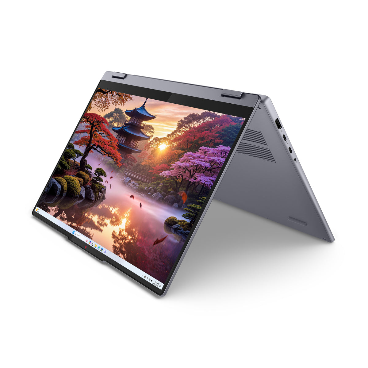 Lenovo IdeaPad 5 2-in-1 16AKP10 Copilot+ PC AMD Ryzen AI 5 340 Hybrid (2-in-1) 40,6 cm (16") Touchscreen WUXGA 16 GB LPDDR5x-SDRAM 1 TB SSD Wi-Fi 7 (802.11be) Windows 11 Home Grau Deutsch