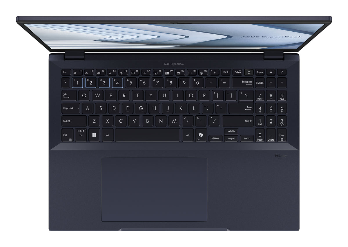 ASUS ExpertBook B5 B5604CMA-QW0056X Intel Core Ultra 7 155U Laptop 40,6 cm (16") WUXGA 16 GB DDR5-SDRAM 512 GB SSD Wi-Fi 6E (802.11ax) Windows 11 Pro Deutsch Schwarz