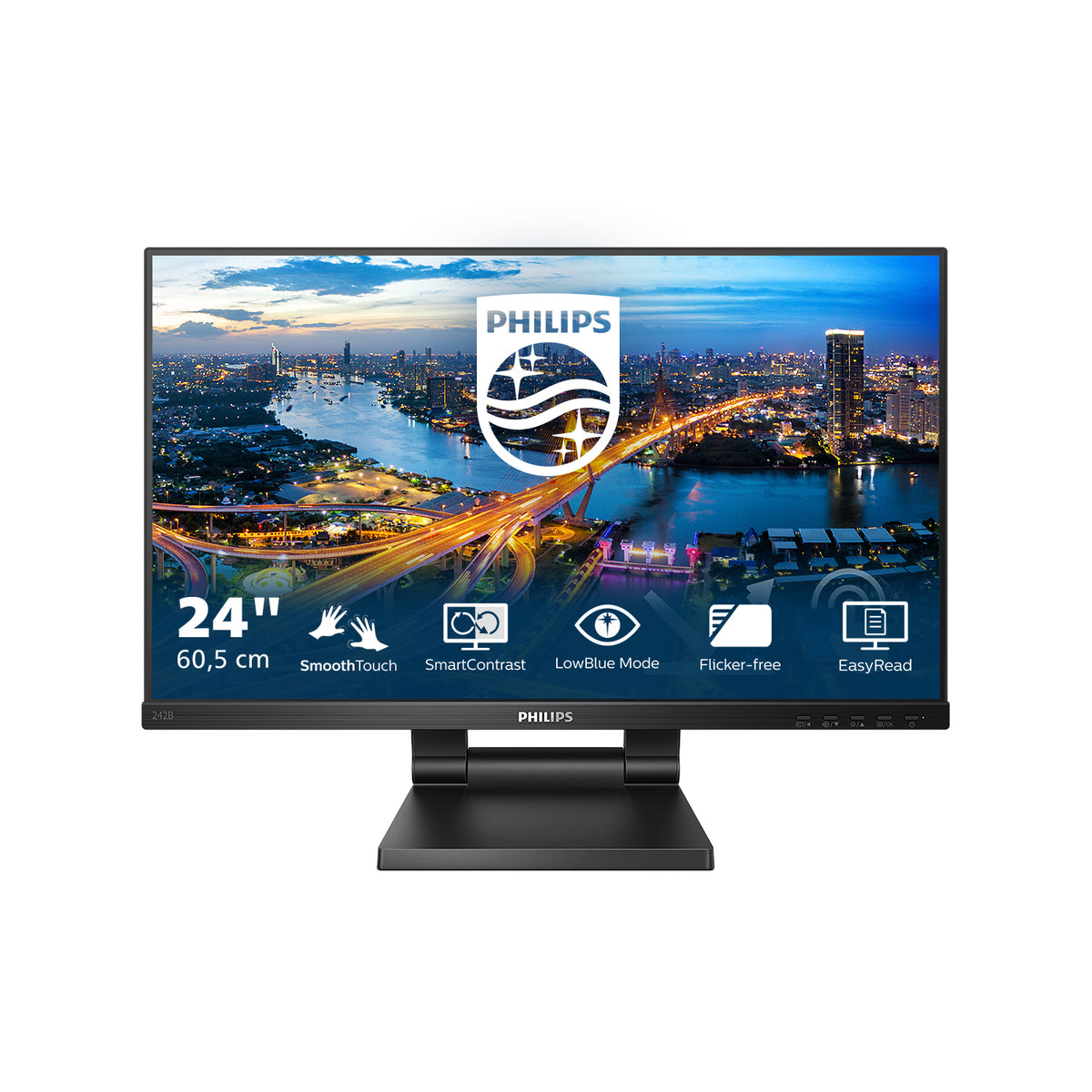 Philips 242B1TC/00 Computerbildschirm 60,5 cm (23.8") 1920 x 1080 Pixel Full HD LED Touchscreen Schwarz