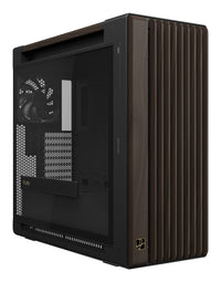 ASUS ProArt PA602 Wood Edition Modern Black - Tempered Glass Panel Midi Tower Schwarz, Holz