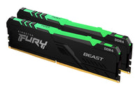 Kingston Technology FURY Beast RGB Speichermodul 32 GB 2 x 16 GB DDR4 2666 MT/s 288-pin DIMM