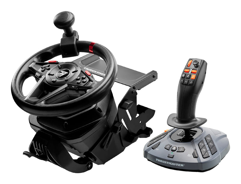 Thrustmaster T128 SimTask Farming Pack Schwarz USB Lenkrad + Pedale + Schalthebel Analog / Digital PC, PlayStation 4, PlayStation 5