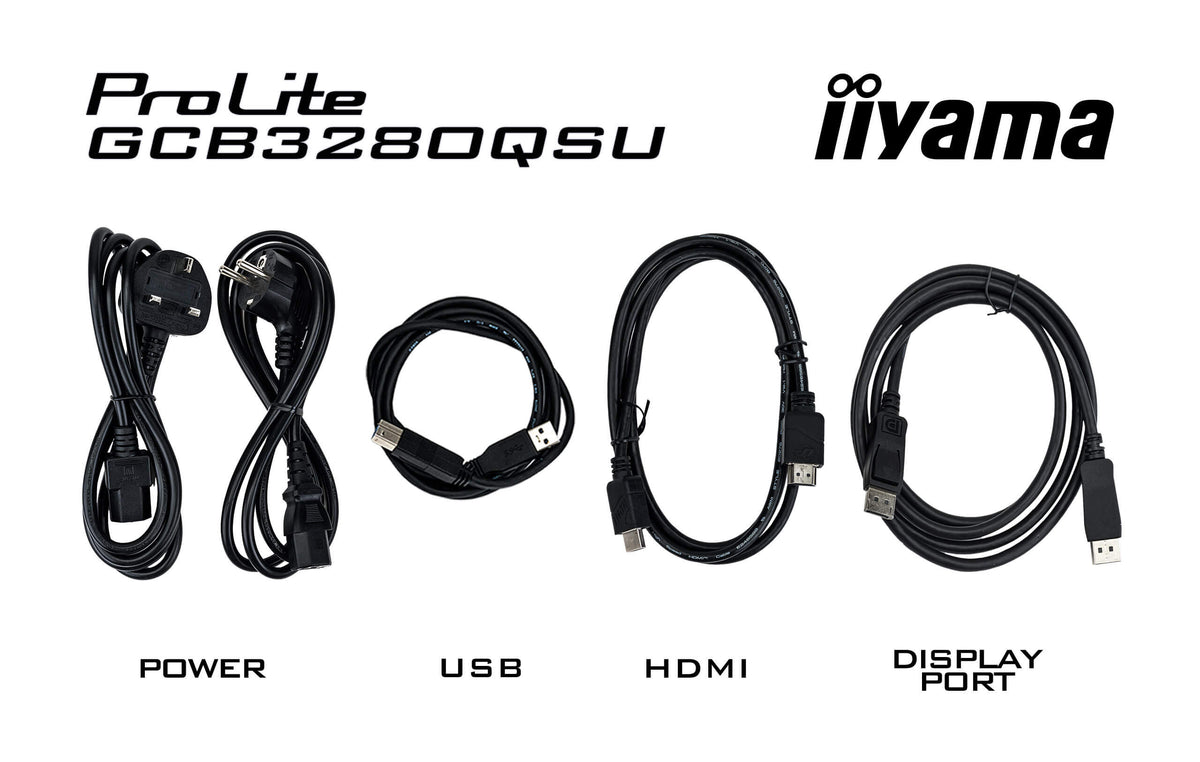iiyama G-MASTER GCB3280QSU-B2 Computerbildschirm 80 cm (31.5") 2560 x 1440 Pixel Dual QHD LED Schwarz