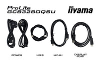 iiyama G-MASTER GCB3280QSU-B2 Computerbildschirm 80 cm (31.5") 2560 x 1440 Pixel Dual QHD LED Schwarz