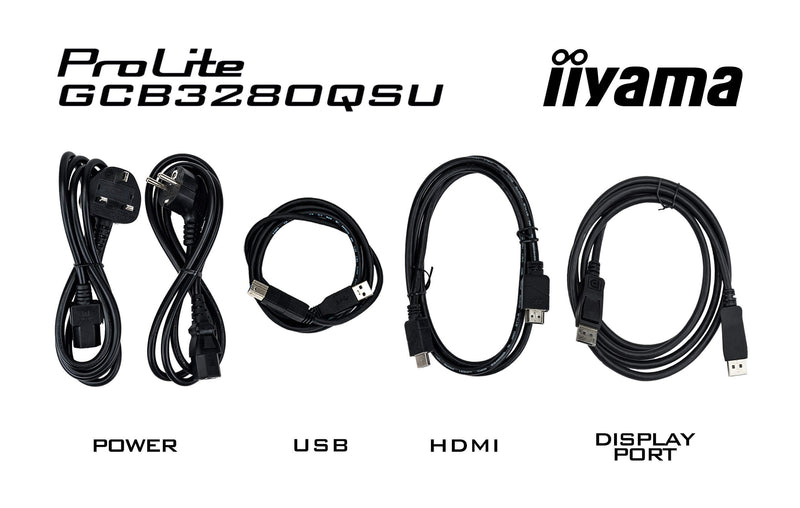 iiyama G-MASTER GCB3280QSU-B2 Computerbildschirm 80 cm (31.5") 2560 x 1440 Pixel Dual QHD LED Schwarz