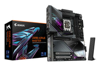 GIGABYTE Z890 AORUS MASTER Mainboard - Unterstützt Intel Core Ultra (Serie 2) CPUs, 18+1+2 Phasen VRM, bis zu 9500MHz DDR5 (OC), 2xPCIe 5.0 + 3xPCIe 4.0, Wi-Fi 7, 10GbE LAN, Thunderbolt 4