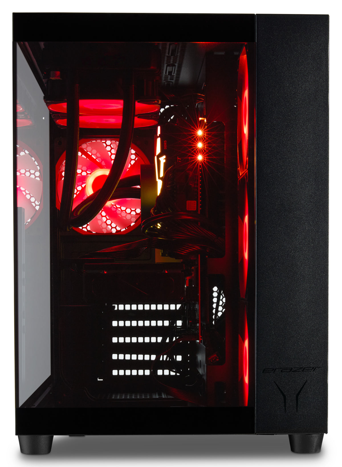ERAZER Tank X15 (MD 340128) AMD Ryzen™ 7 7800X3D 32 GB DDR5-SDRAM 1 TB SSD NVIDIA GeForce RTX 5060 Ti Windows 11 Home Tower PC Schwarz
