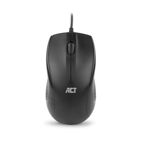 ACT Optische Maus mit Kabel, 1000 DPI, Silent Click, umweltfreundlich, aus recycelten Materialien hergestellt
