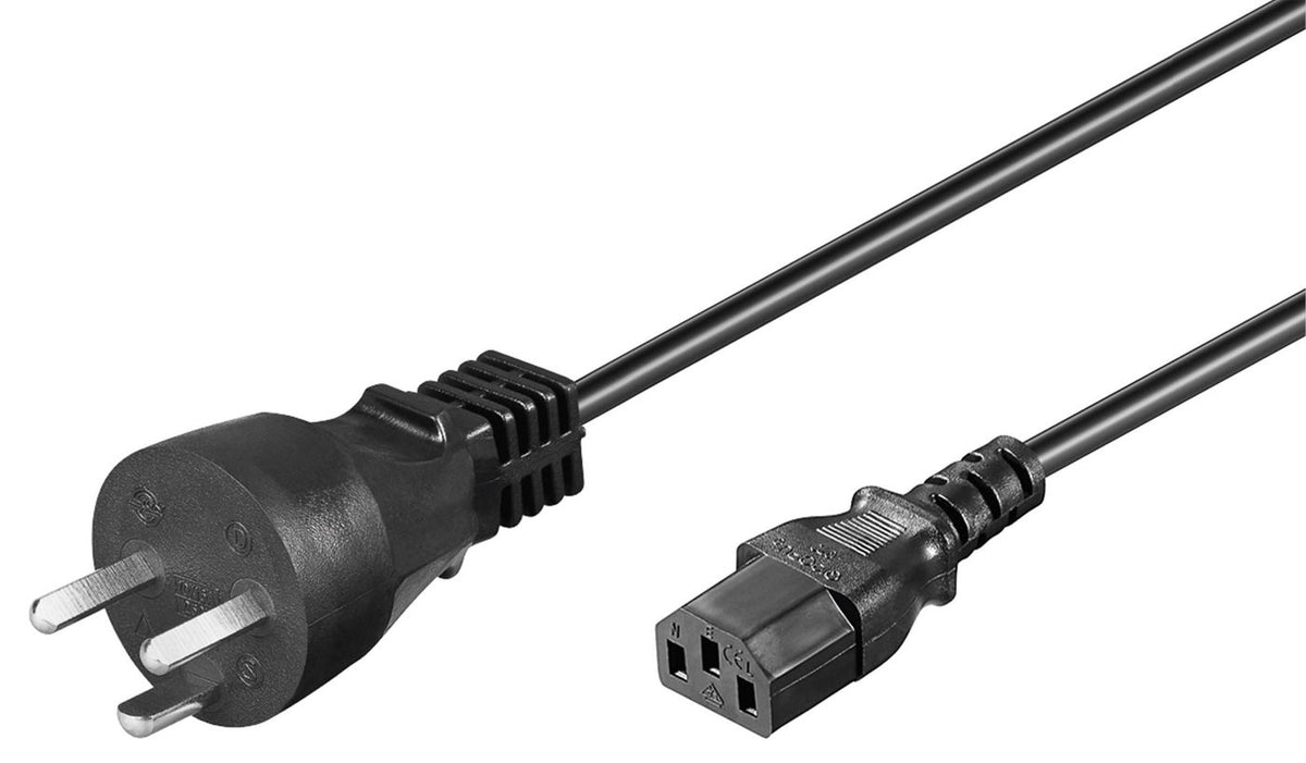 Microconnect PE120418 Stromkabel Schwarz 1,8 m Netzstecker Typ K C13-Koppler