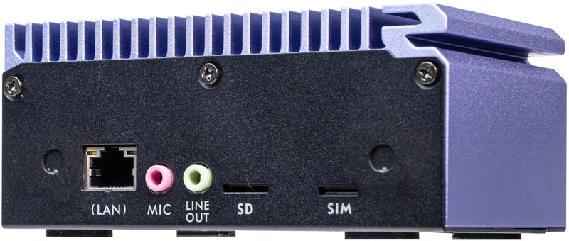 Shuttle Edge PC SPCEL12 , Intel Celeron J6412 , 2x HDMI, 1x DP, 2x 2.5G LAN, 1x DDR4, 1x Micro SD card reader, 1x Nano SIM slot, 3x USB, 2x M.2 (SATA), 12-20V , 24/7 Dauerbetrieb, lüfterlos, inkl. VESA Befestigung
