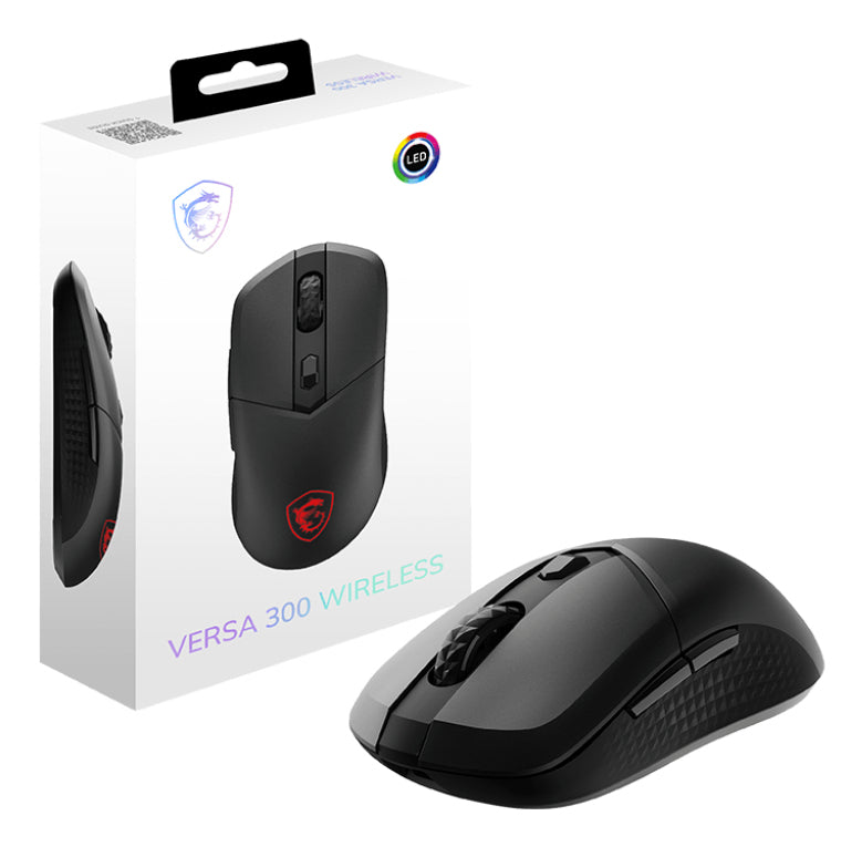 MSI VERSA 300 Maus Gaming rechts RF Wireless + Bluetooth + USB Type-C Optisch 8000 DPI