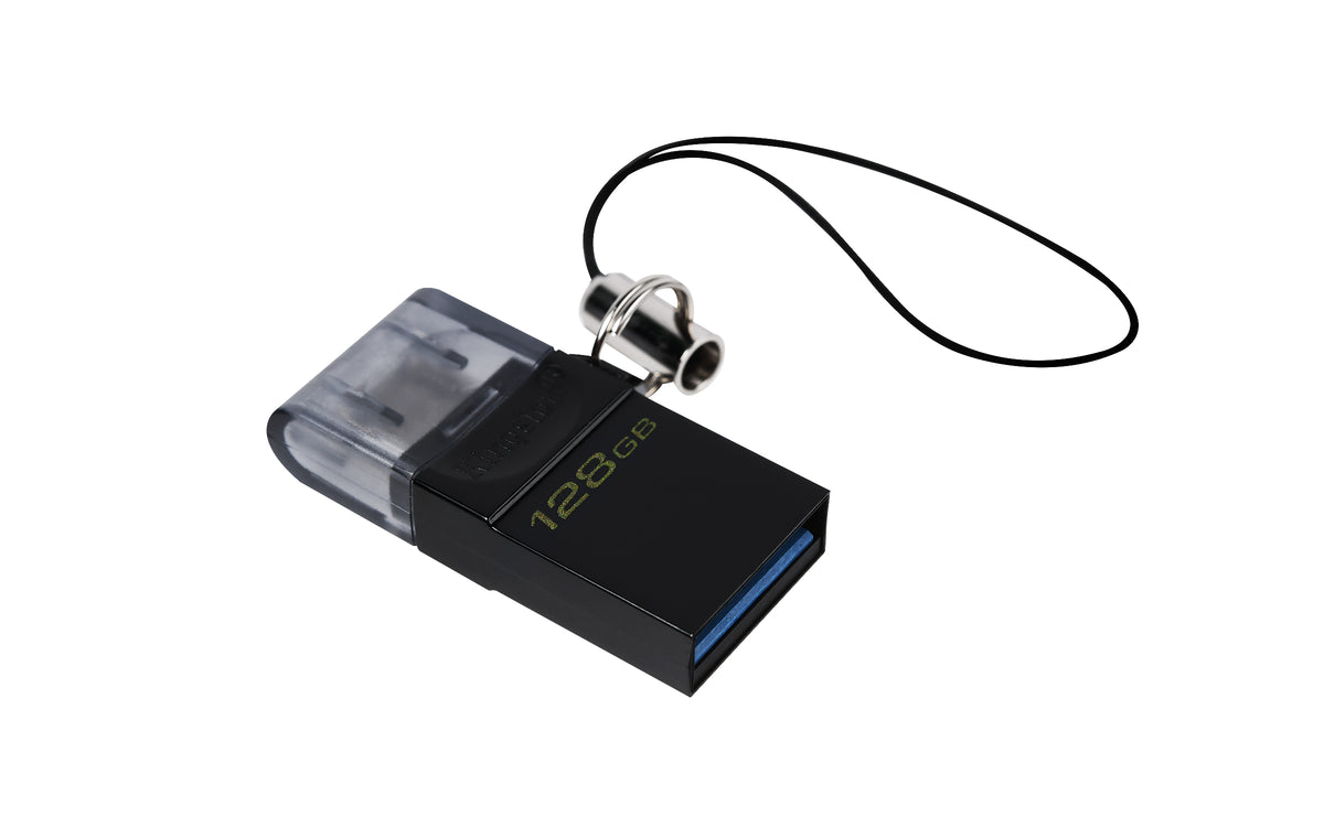 Kingston Technology DataTraveler microDuo3 G2 USB-Stick 128 GB USB Type-A / Micro-USB 3.2 Gen 1 (3.1 Gen 1) Schwarz