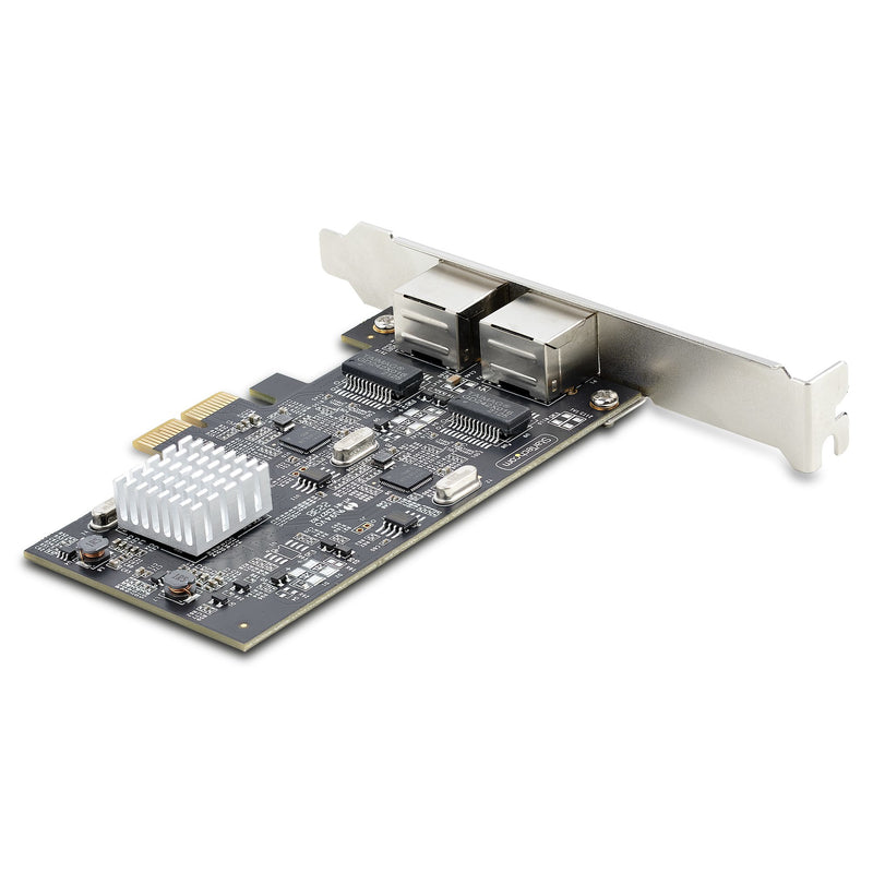StarTech.com 2-Port 2.5 Gbit PCIe Netzwerkkarte, Intel I225-V, Dual-Port Computer LAN Karte, Multi-Gigabit NIC, PCI Express Server Netzwerkkarte, 2.5G Ethernet Adapter
