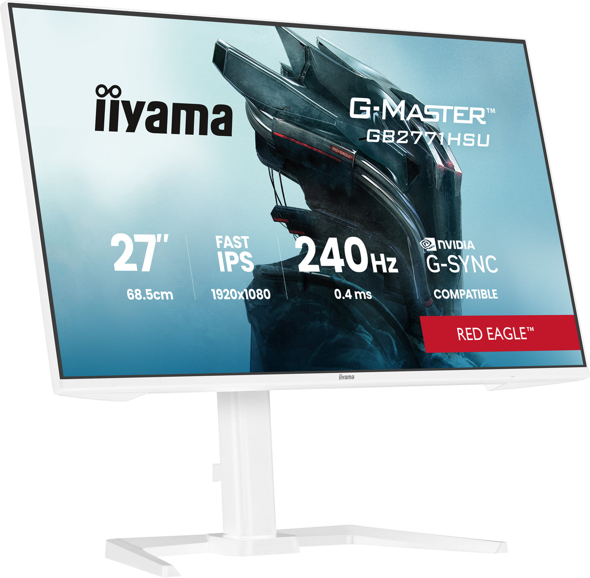 iiyama G-MASTER GB2771HSU-W1 Computerbildschirm 68,6 cm (27") 1920 x 1080 Pixel Full HD LCD Weiß
