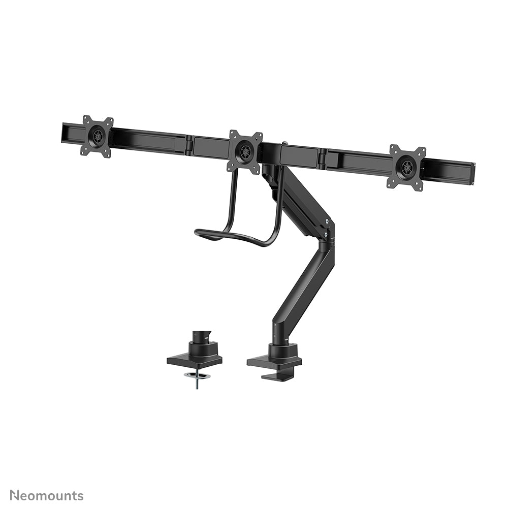 Neomounts NM-D775DX3BLACK Monitorarm 17-27" - Gasfeder - Topfix - 180°-Stopp