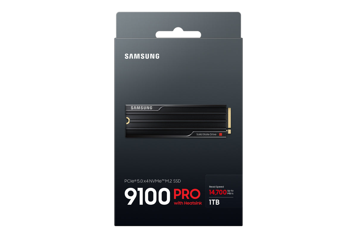 Samsung 9100 PRO Heatsink PCIe® 5.0 NVMe™ M.2 SSD - 1 TB