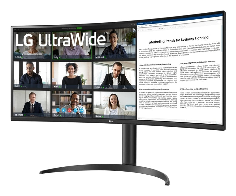 LG 34WR55QK-B Computerbildschirm 86,4 cm (34") 3440 x 1440 Pixel Wide Quad HD Schwarz