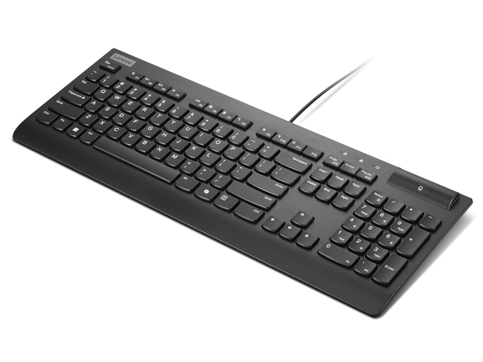 Lenovo Smartcard Wired keyboard II Tastatur Büro USB Deutsch Schwarz