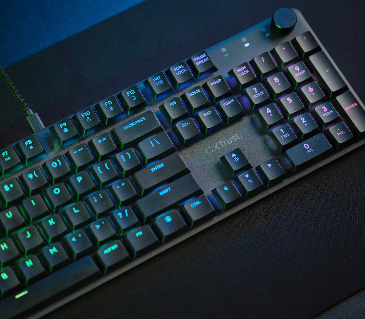 Trust GXT 866 Torix Tastatur Gaming USB QWERTZ Deutsch Schwarz