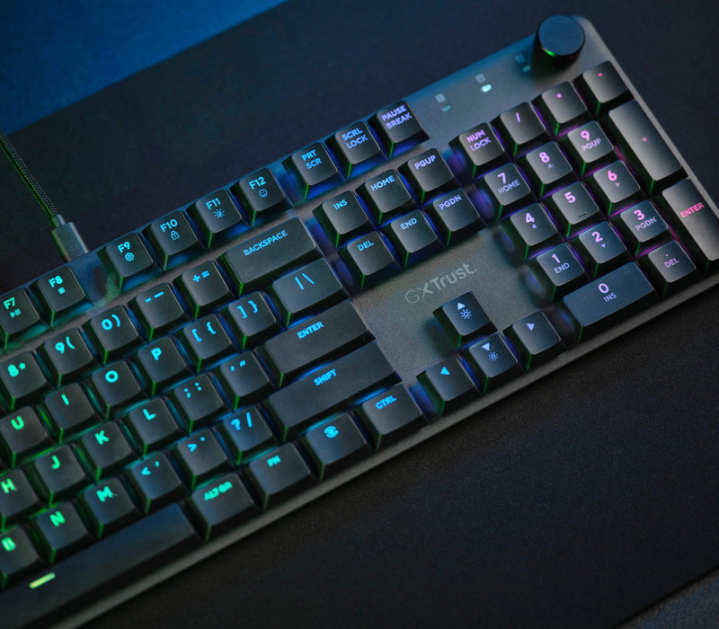 Trust GXT 866 Torix Tastatur Gaming USB QWERTZ Deutsch Schwarz