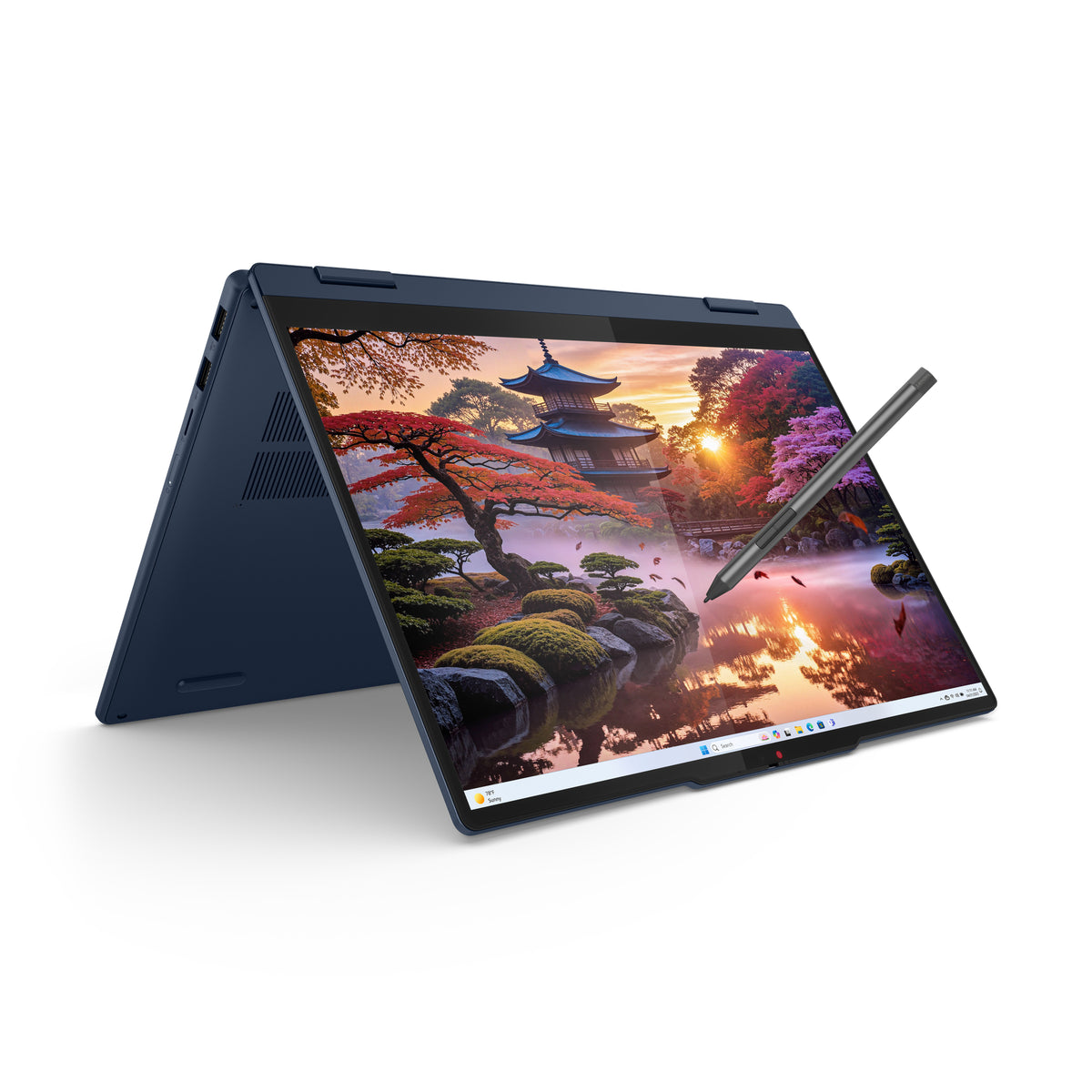 Lenovo IdeaPad 5 2-in-1 14AKP10 Copilot+ PC AMD Ryzen AI 7 350 Hybrid (2-in-1) 35,6 cm (14") Touchscreen WUXGA 16 GB LPDDR5x-SDRAM 1 TB SSD Wi-Fi 7 (802.11be) Windows 11 Home Blau Deutsch