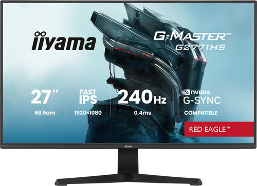 iiyama G-MASTER G2771HS-B1 Computerbildschirm 68,6 cm (27") 1920 x 1080 Pixel Full HD Schwarz