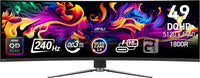 MSI MPG 491CQPX QD-OLED Computer Monitor 124.5 cm (49") 5120 x 1440 Pixels Dual QHD Black