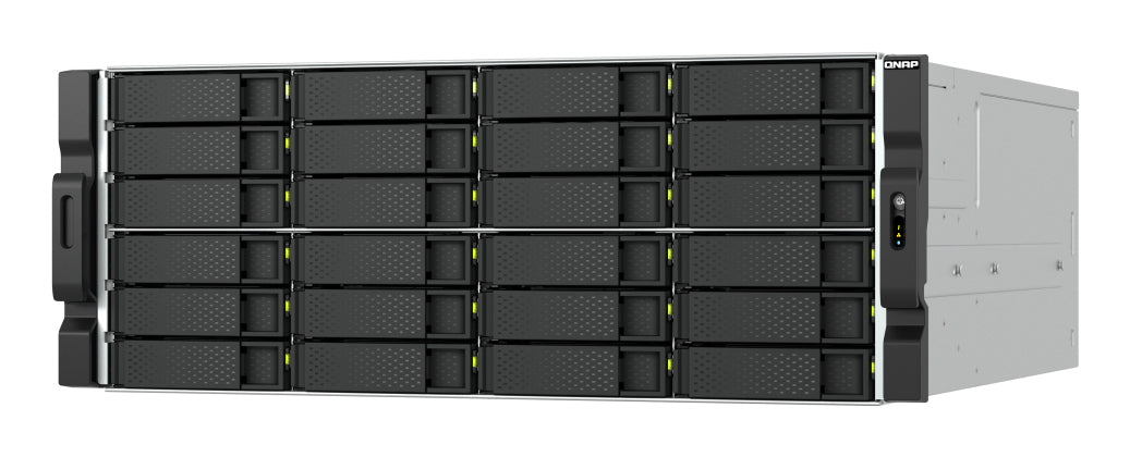 QNAP TS-h2477AXU-RP Speicherserver Rack (4U) AMD Ryzen™ 7 7745 32 GB DDR5 0 TB QNAP QTS Schwarz, Grau